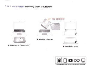 Giá Thấp <span class=keywords><strong>3</strong></span> Trong 1 Tùy Chỉnh Vuông Thăng Hoa Sợi Nhỏ Làm Sạch Vải Mousepad Cho Không Dây PC Máy Tính Chơi Game Bàn Mouse Pad - Product Image 5