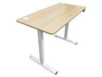 Bureau de travail réglable en hauteur, extensible, en bois et aluminium, avec mécanisme de levage motorisé, table debout