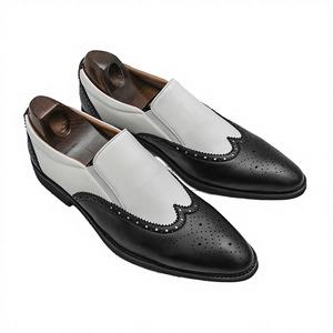 Good Quality Large Size Men Office PU Leather Slip-On <b>Brogue</b> Shoes Spring Summer Fashion Party Wedding - Product Image 2