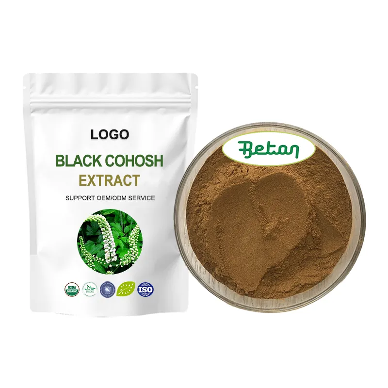 ISO22000 US Warehouse 2.5% Natural Black Cohosh Root Extract Powder Actein 2.5% 8% Triterpene Glycosides