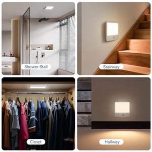 Lampu lemari sensor gerak, lampu langit-langit nirkabel dengan Remote Control, untuk ruang penyimpanan koridor tangga kamar mandi - Product Image 3