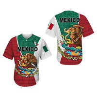 Camisetas de Béisbol y Fútbol Mexicanas Personalizadas al por Mayor, Camiseta con Diseño de Águila Mexicana, Conjuntos de Camisetas Familiares a Juego