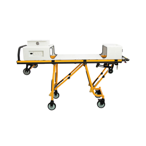Brancard d'<span class=keywords><strong>ambulance</strong></span> électrique pliable motorisé pour le transfert d'urgence des patients en milieu hospitalier - Product Image 4