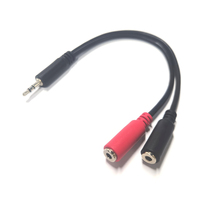 Câble séparateur audio mono JACK 1/8 pouces 3,5 mm TRS stéréo, câbles séparateurs