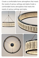 Lustre moderne en cristal acrylique LED de luxe pour la décoration de la maison, idéal pour toute la maison, la villa, le salon, le hall d'hôtel