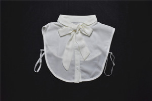 Camisa desmontable cuello blanco cuello de algodón decorativo de prendas de vestir de mujeres collar - Product Image 2