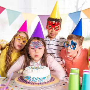 Nuevas Gafas de Fiesta de Papel con Diseño de Dibujos Animados de Sésamo, Gafas de Fiesta Creativas y Modernas, Decoración para Fiestas Infantiles, Regalos Promocionales - Product Image 4