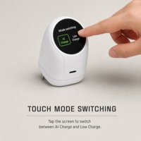 Chargeur USB-C GaN 45W Big Eye Mini PD, adaptateur de charge rapide avec prise US pliable pour voyage, maison, bureau, petite taille