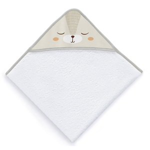 Telo da bagno personalizzato per bambini mussola e cappuccio con motivo Mouse telo da spiaggia quadrato per neonato e bambino uso esterno con Logo personalizzato