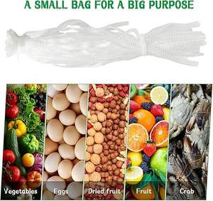 Huamaohengchun 100 Piezas Bolsas de Malla de LDPE Reutilizables y Duraderas de 24'' para Almacenamiento de Frutas, Verduras, Mariscos y Compras - Product Image 6