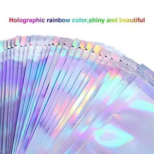 Bolsas de Plástico Transparente con Cierre Hermético, Personalizadas, Mini, Holográficas, a Prueba de Olores, Reutilizables, para Alimentos, Collares, Piedras Preciosas - Product Image 5