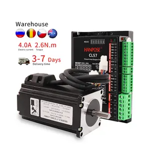 HanBuild Nema23ลูปปิด57EH83A4001 4.0A 2.6N .M 57สเต็ปเปอร์มอเตอร์ + CL57ไดรฟ์สำหรับเครื่องพิมพ์ Cnc 3D สเต็ปเปอร์มอเตอร์ลูปปิด