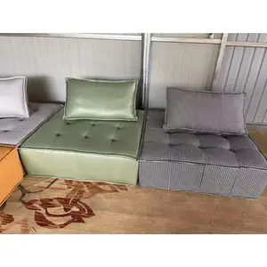 Đồ Nội Thất Gia Đình Kiểu Ý Hiện Đại Góc Phòng Khách Sofa Da Thật