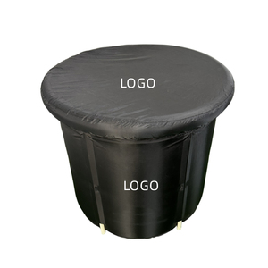 <span class=keywords><strong>Baignoire</strong></span> de récupération <span class=keywords><strong>80x80</strong></span> de haute qualité, entièrement noire, avec logo personnalisé, pour adultes, bain de glace portable - Product Image 6