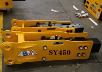 Marteau briseur hydraulique polyvalent SY450 pour excavatrices (1,2-3,0 tonnes) utilisé en démolition et en creusement avec burin