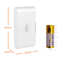 Detektor Alarm Jendela Pintu Sensor Getaran, Pemecah Kaca Nirkabel 433MHz Anti Maling untuk Kit Keamanan Rumah