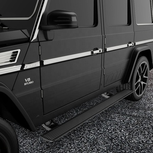 Il y a des marches et des sorties d'échappement latérales sur les marchepieds électriques du véhicule pour Benz G500 G63 marchepied latéral électrique 2019-2023 - Product Image 4