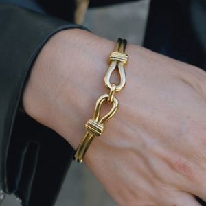 Bracelets et Joncs Élégants en Acier Inoxydable Massif 316L Plaqué Or 18K pour Femme – Bijoux Tendance - Product Image 2
