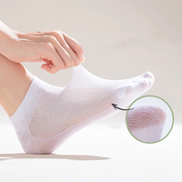 Chaussettes courtes jetables unisexe en Spandex/Polyester de haute qualité, respirantes, pour voyages d'affaires, portables, pour l'extérieur et l'hôtel