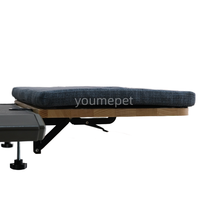 Lit de bureau pour chat pliable confortable pour animaux de compagnie assis sur un bureau