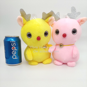 Big Bright Eyes <span class=keywords><strong>Christmas</strong></span> Deer Peluche de juguete Algodón Santa Reno Muñeca Regalo para Crane Machine para niños - Product Image 4