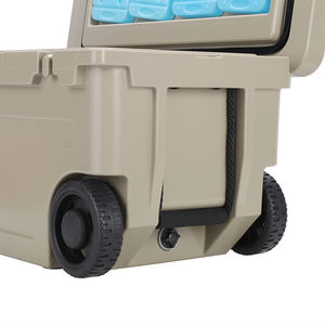 Offre Spéciale – Glacière à roulettes moderne <span class=keywords><strong>en</strong></span> PE, personnalisable avec logo OEM, grande capacité 55QT, haute qualité, portable et rotomoulée pour aliments - Product Image 3