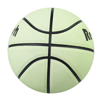 Ballon de basket réfléchissant qui brille dans le noir, taille 7, cuir composite officiel, ballon d'entraînement nocturne