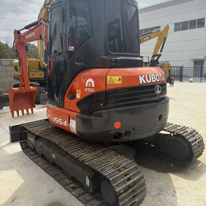 Excavadora de Ruedas Kubota 55 Usada, Mini Excavadora Hidráulica de 5 Toneladas, Modelo 2024, Motor en Buen Estado, a Bajo Precio en Shanghái, en Venta - Product Image 1
