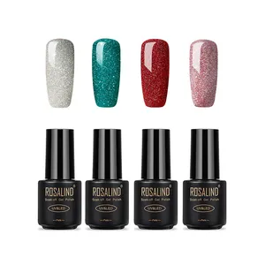 Rosalind-kit de vernis à ongles gel, produit pour manucure, série arc-en-ciel, 7ml, lampe UV/LED, brillant, 4 pièces/kit, vente en gros