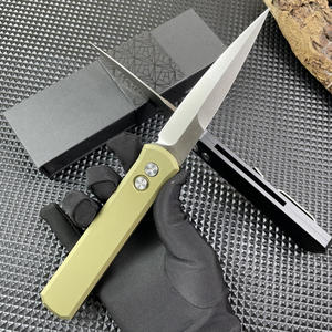 Couteau de poche pliable double à manche en alliage d'aluminium 920, couteau tactique de survie pour le camping en plein air, la chasse, la défense personnelle - Product Image 3