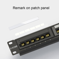Harga pabrik grosir panel patch Cat5e UTP 0.5u 19 inci 24port cat5e dengan jack keystone