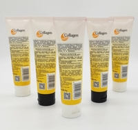 Vente en gros OEM Tubes stratifiés aluminium/plastique 90 ml Blancs pour Crème Visage et Lotion avec Bouchon Plat à Rabat Sérigraphié Modèle LX574