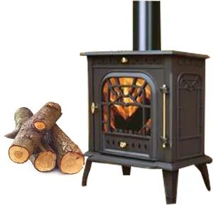 Made In China Environmentally Friendly Heater Cast Iron Wood Burning Stove For Sale