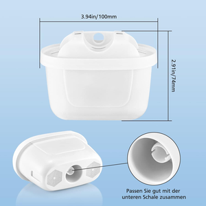 6 x Cartuchos de Filtro de Agua Universales ProWater Classic, Repuesto de Filtro de Agua para Agua Potable en el Hogar y la Cocina - Product Image 4