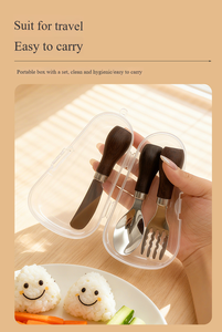 Cuillère et fourchette en forme d'ours mignon, acier inoxydable 304, couverts pour enfants, lavables au lave-vaisselle, écologiques, peuvent être utilisés comme vaisselle pour enfants - Product Image 4