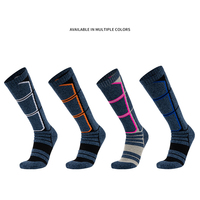 Chaussettes longues pour sports de plein air, respirantes, chaudes, chaussettes de randonnée et de ski robustes pour adultes
