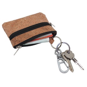 Boshiho Cork Zipper Pouch Keychain Mini <b>Purse</b> - Product Image 6