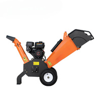 Broyeur de bois GS100 7HP 212cc à essence, déchiqueteur de branches 100mm, châssis renforcé 115kg pour l'entretien des propriétés