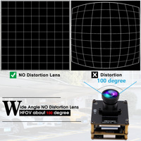 ELP H.264 Sans Distorsion Zoom Numérique 95 Degrés CCTV PC Caméra 4K 30FPS IMX415 CMOS USB Webcam UHD 3840X2160 Mini Caméra