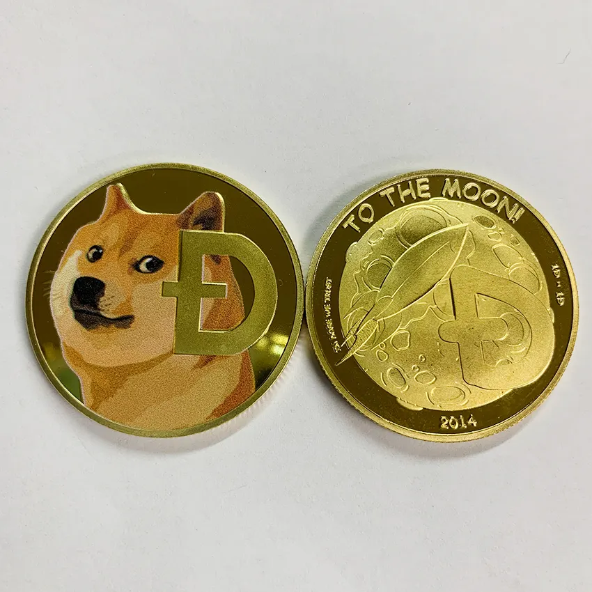 Customization 999 Fine Silver plated Round Doge Coin Cute Souvenir for collection