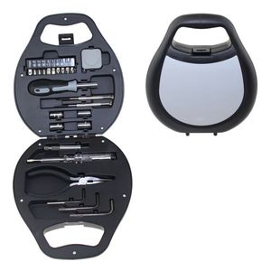 Portable 24-in-1 Hand-Powered Hardware Tool <b>Set</b> with Bit Holder and Hard Case-OEM Customizable Promotional Gift Kit - Product Image 2