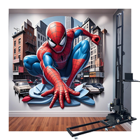 Sistema de tinta de curado UV Tecnología de nivelación automática inteligente Máquina de pintor de pared 3D