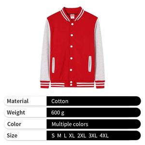 Wholesale Varsity <b>Jacket</b> Men Team Wear Sports Cotton Baseball <b>Jacket</b> with Custom Logo - Product Image 4