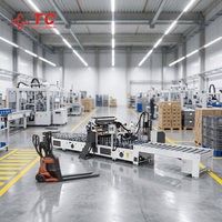 Machine de laminage et d'enroulement de profilés professionnelle TC avec film PVC, colle thermofusible PUR, moteur et PLC, facile à utiliser pour les panneaux de porte