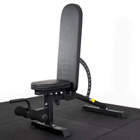 Banco de Pesas Ajustable de Metal Resistente para Uso Comercial - Equipo de Gimnasio Multifuncional Plegable para Ejercicios Declinados/Planos