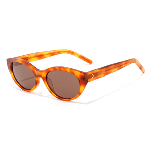 Cat Eye Sunglasses Full Rim Solid Black Frame Anti-Uv Protection Unisex Adult Lightweight <b>Polycarbonate</b> Lens - Product Image 4