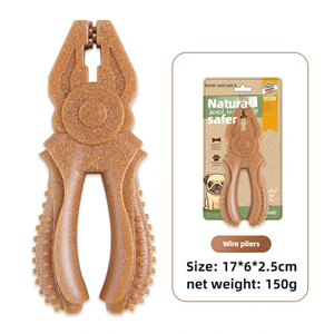 Jouets à mâcher en forme de brosse à mélange de <span class=keywords><strong>bois</strong></span> de haute qualité jouet à mâcher pour chien comprimé au bicarbonate de soude avec conception de pince écologique renforcée - Product Image 3