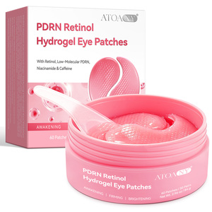 ATOANY PDRN Patchs Hydrogel Rétinol <span class=keywords><strong>pour</strong></span> <span class=keywords><strong>les</strong></span> <span class=keywords><strong>Yeux</strong></span> 60 pièces Anti-âge Raffermissant Anti-cernes Niacinamide Caféine Masque Contour des <span class=keywords><strong>Yeux</strong></span> - Product Image 1