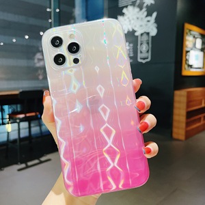 Coque de portable aux couleurs dégradées et laser, effet 3d, accessoire pour <span class=keywords><strong>iphone</strong></span> 11, 12 pro max, <span class=keywords><strong>se</strong></span>, 13, tendance <span class=keywords><strong>2021</strong></span> - Product Image 3