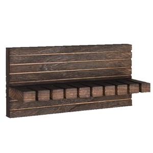 Wooden Belt <b>Storage</b> Rack 9x11.8x2.5 Inch <b>Wall</b> Mounted <b>Hanging</b> Organizer for Wardrobe Closet - Product Image 2